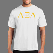 Alpha Xi Delta Gold Letters Performance T-shirt