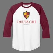 Delta Chi Vertical Logo Baseball Jersey