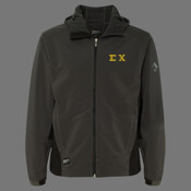 Sigma Chi Soft Shell Jacket with Letters embroidered